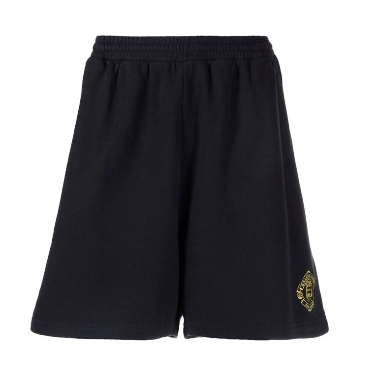 Pre-owned Balenciaga Emblem Shorts Black