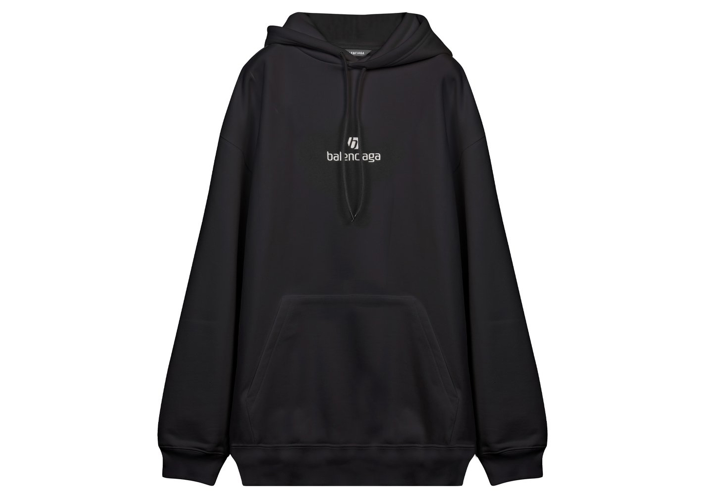 Balenciaga Black Embroidered Sweatshirt