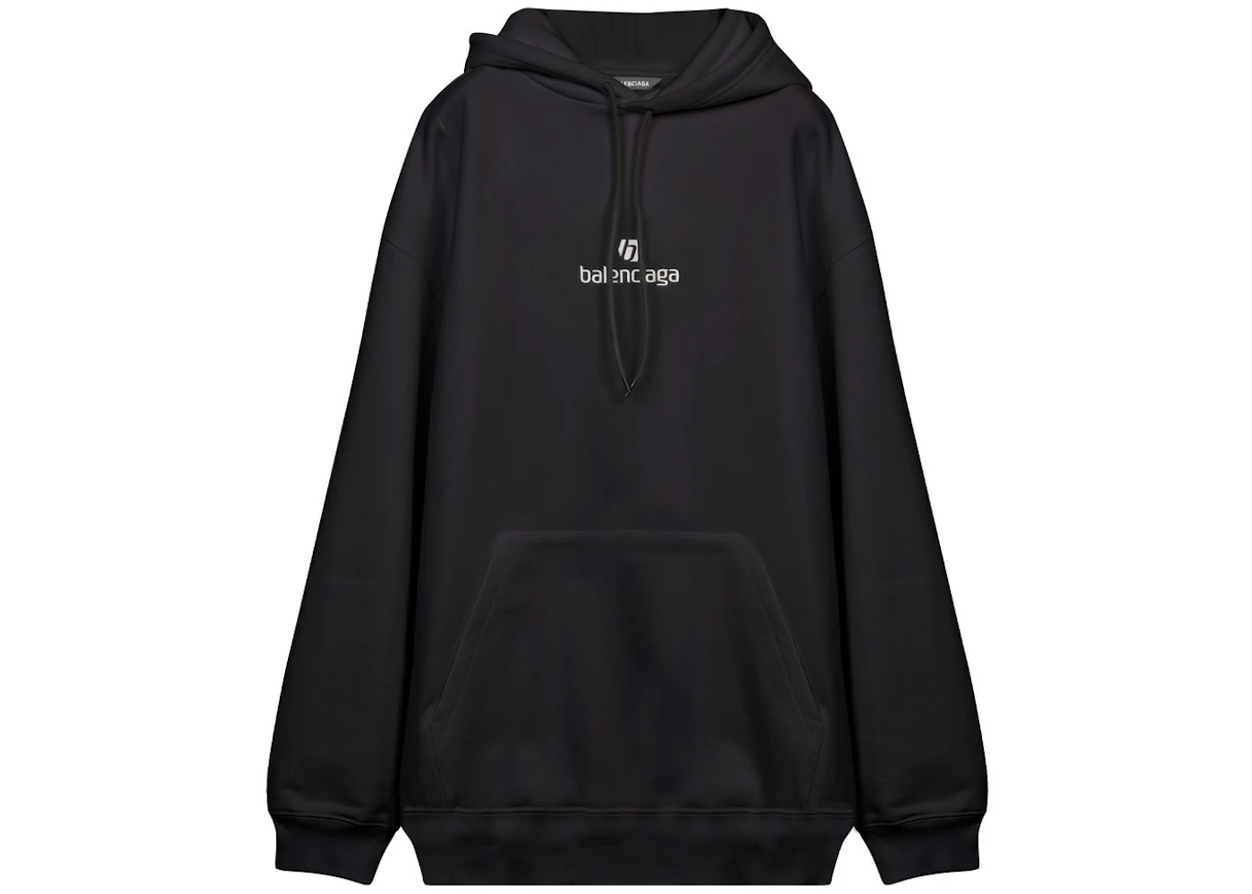 Balenciaga Embroidered Logo Hoodie Black Ss21 Balenciaga Embroidered Logo Hoodie Black Ss21