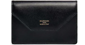 Balenciaga Envelope Flap Card Holder Black