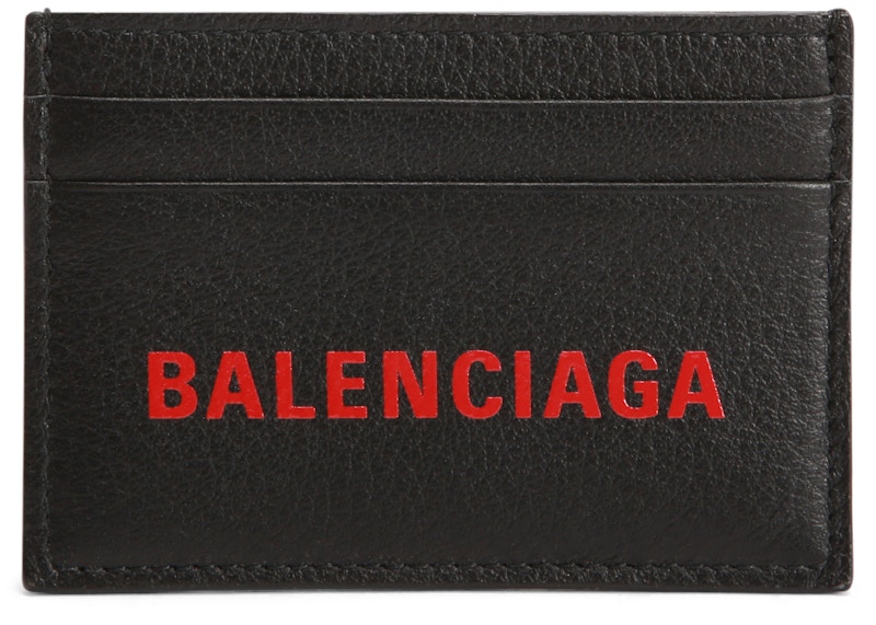 balenciaga card holder red