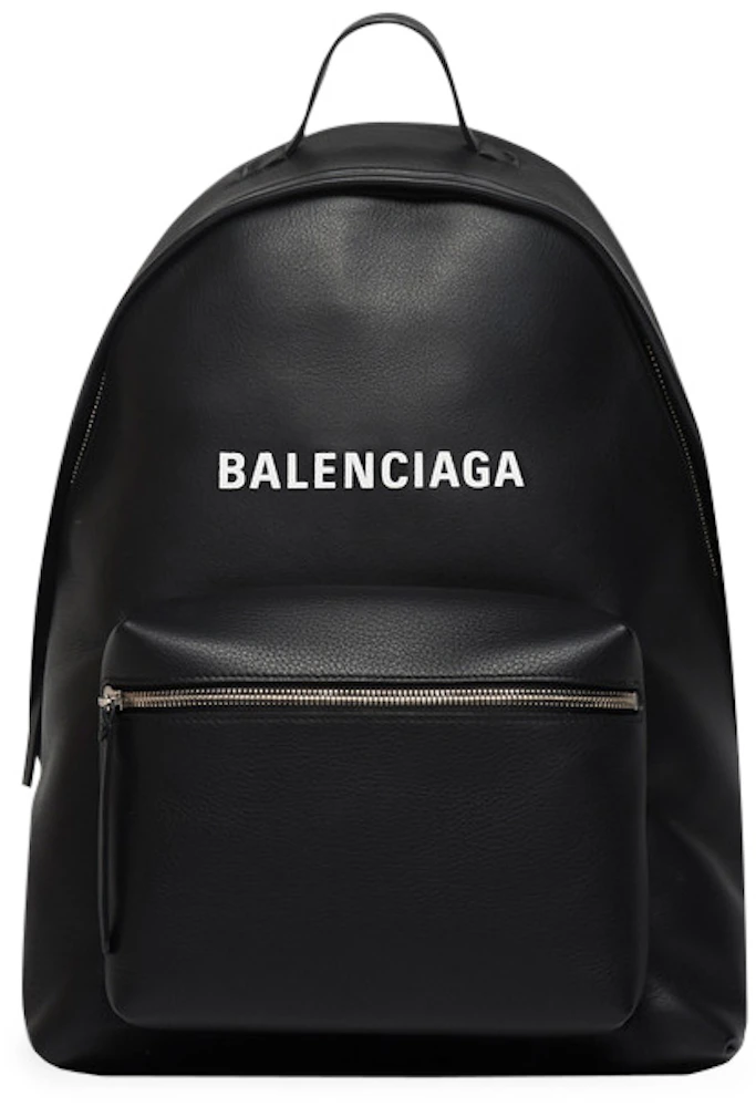 Balenciaga Everyday Backpack Large Black in Calfskin Leather with Dark ...