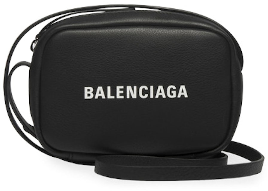 Balenciaga Everyday Camera Bag XS Black in Calfskin Leather with  Silver-tone - US