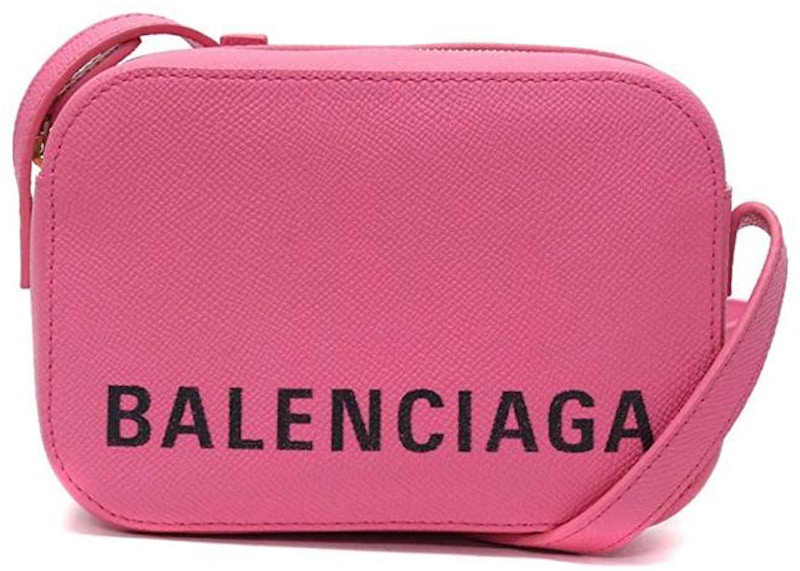 Balenciaga Everyday Camera Shoulder Bag XS Pink in Leather with