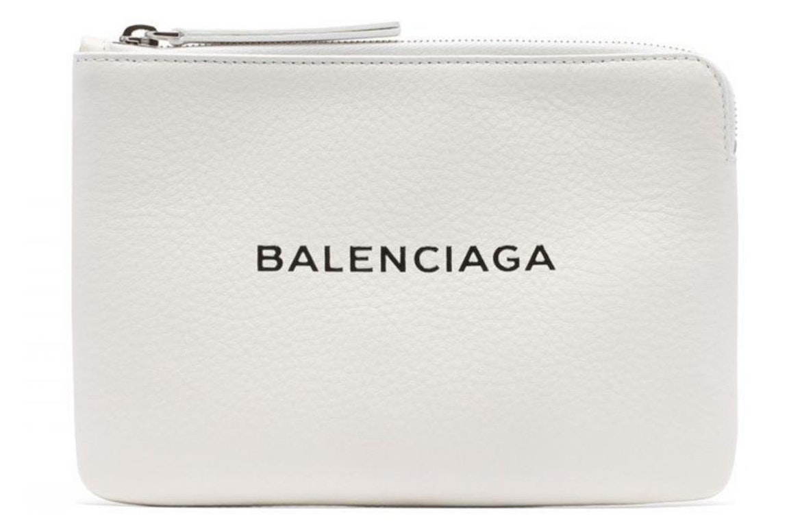 Pre-owned Balenciaga Everyday Clutch White