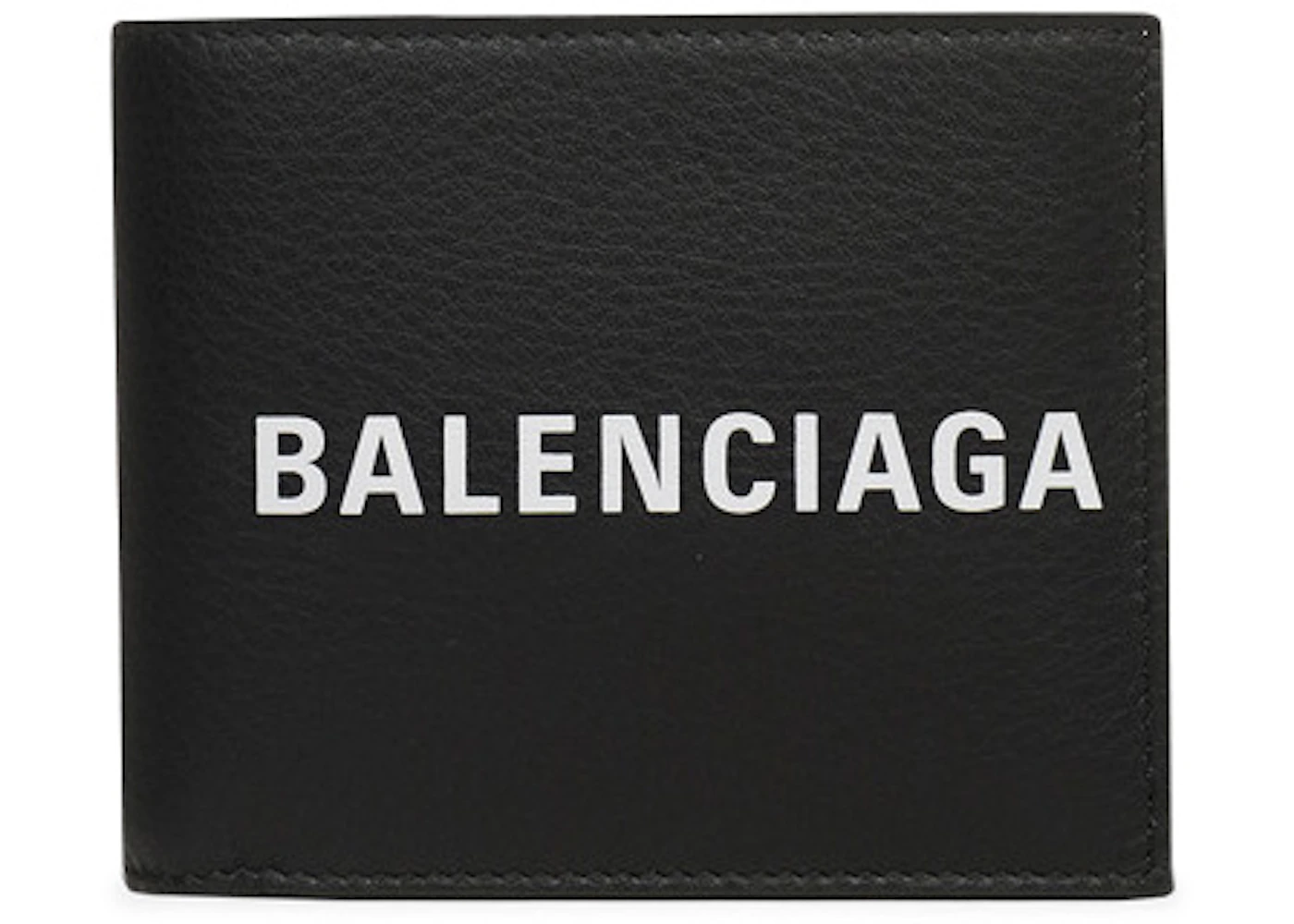 Balenciaga Everyday Square Wallet Black/White in Calfskin/Lambskin with ...