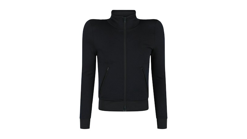 Balenciaga Exaggerated Power Shoulder Tracksuit Jacket Navy///White