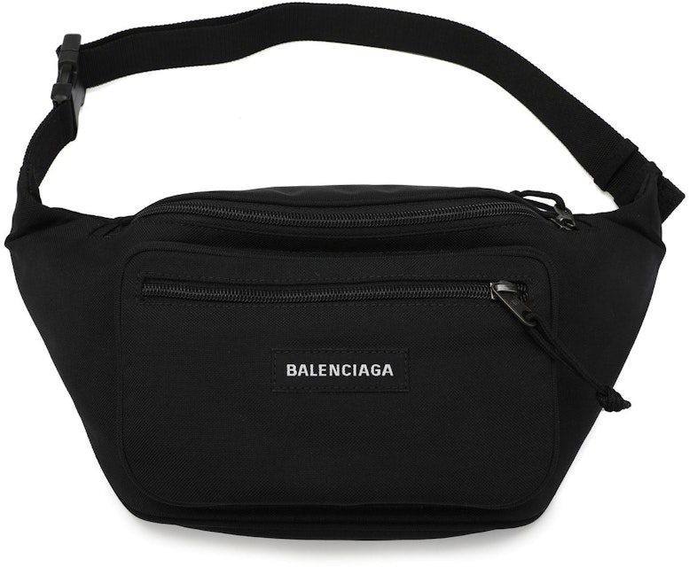 Culo Llave Montaña Balenciaga Explorer Belt Bag Black in Nylon with Gunmetal-tone - US