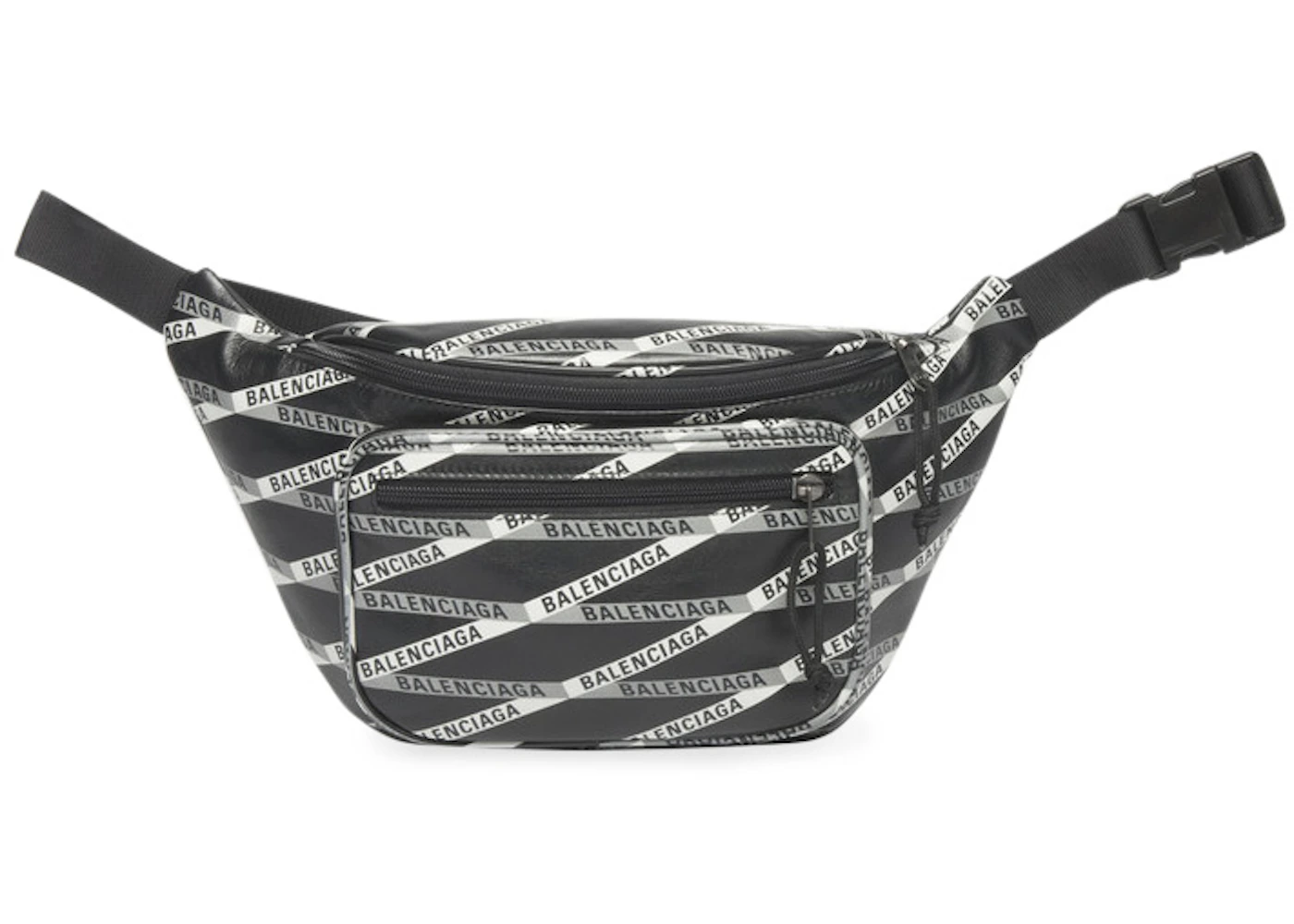 Balenciaga Explorer Belt Pack Monogram Black/Silver in Calfskin - IT