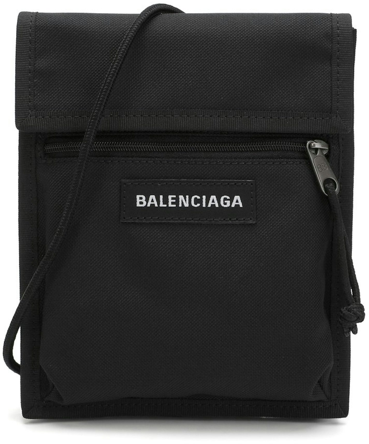 Balenciaga Black Leather Explorer Crossbody Bag Balenciaga