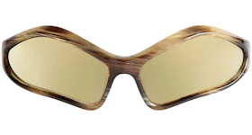 Balenciaga Fennec Oval Sunglasses Bronze (768054T00072681)