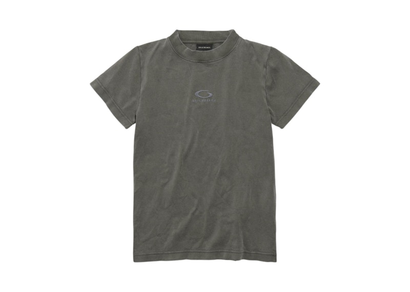 Balenciaga Fitted T-shirt Faded Grey - US