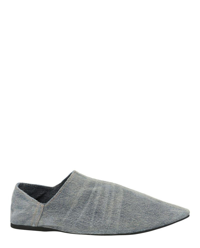 Balenciaga Flat Denim Mules Navy Rust