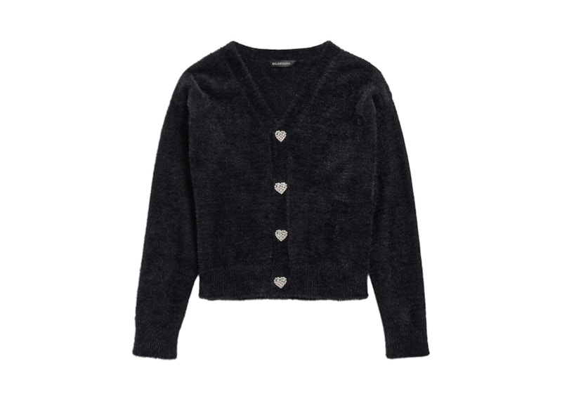 balenciagaカーディガン Balenciaga Fluffy Cardigan Black - US