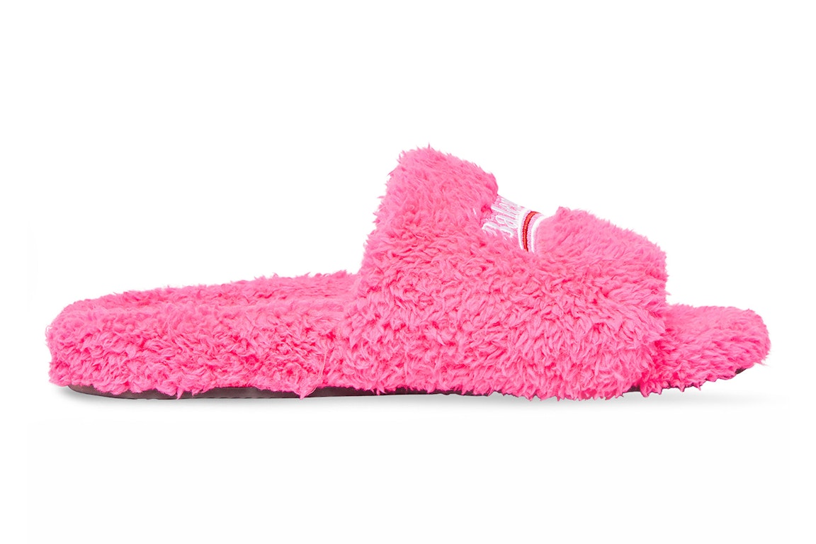 Pre-owned Balenciaga Furry Slide Pink (women's)