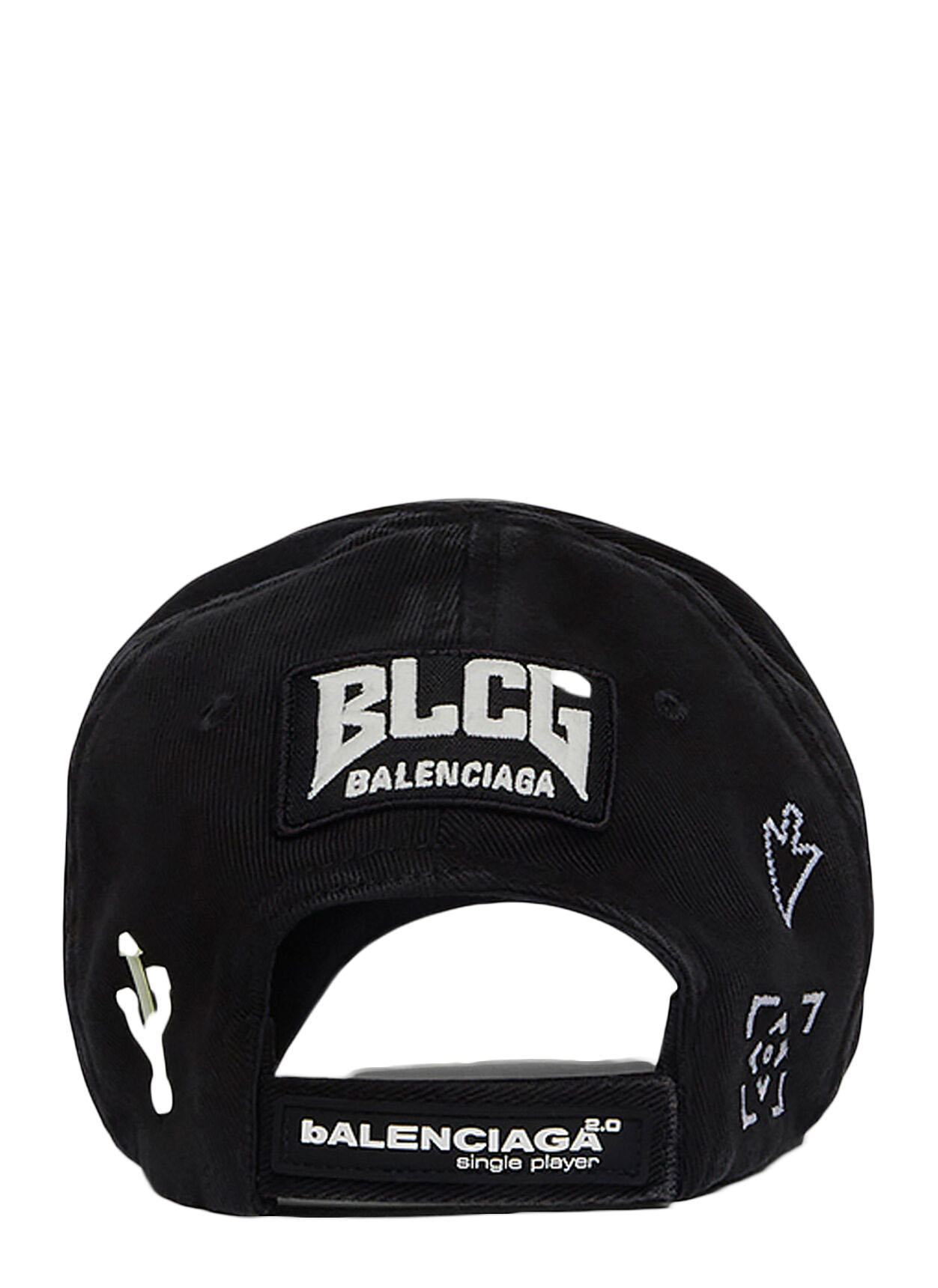 Balenciaga Gamer Embroidered Hat Black - FW21 - US