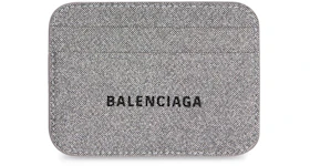 Balenciaga Glitter Cash Card Holder (4 slot) Grey