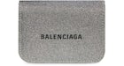 Balenciaga Glitter Geldbörse Mini Grau