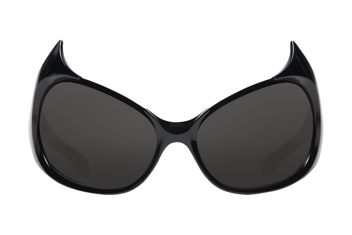 Pre-owned Balenciaga Gotham Cat Sunglasses Black