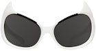 Balenciaga Lunettes de soleil Gotham Cat Blanc (745061T00079000)