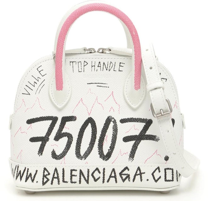 Balenciaga Graffiti Ville Bag Leather XXS at 1stDibs