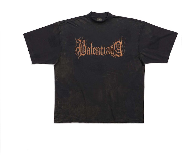 Balenciaga classic Logo black T Shirt size L