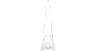 Balenciaga Borsa a mano in coccodrillo goffrato a clessidra XS Bianco