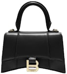 Balenciaga Hourglass Top Handle Bag Extra Small Black