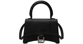 Balenciaga Hourglass Top Handle Bag Mini Black