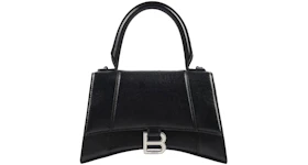 Balenciaga Hourglass Top Handle Bag Small Black