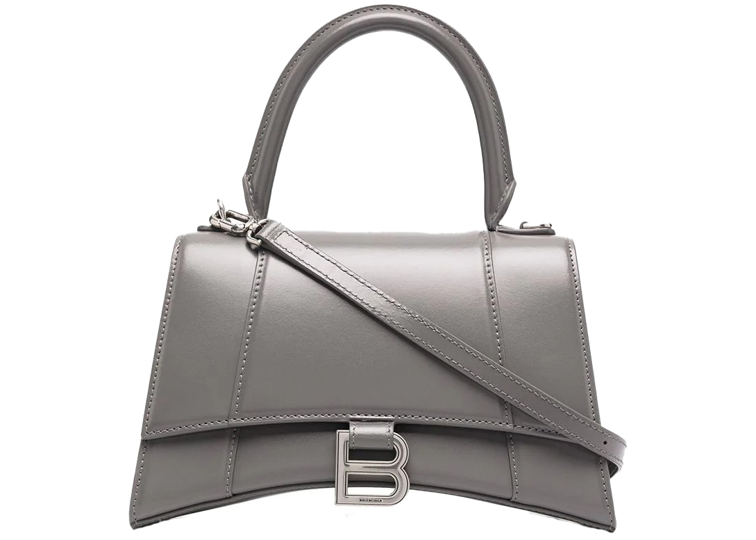 Hourglass Small Leather Top Handle Bag  Endource
