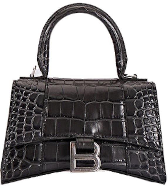 Hourglass XS Bag - Balenciaga - Black - Leather