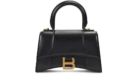 Balenciaga Hourglass Top Handle XS Black