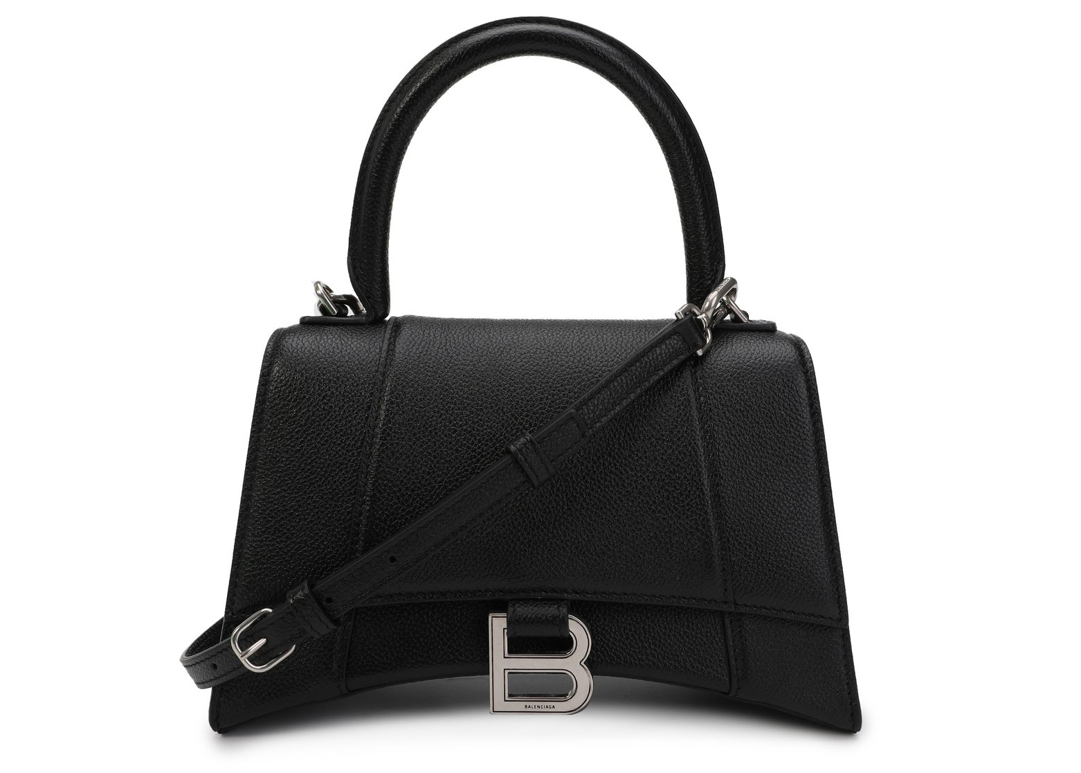 Balenciaga Hourglass Tote Bag S Black