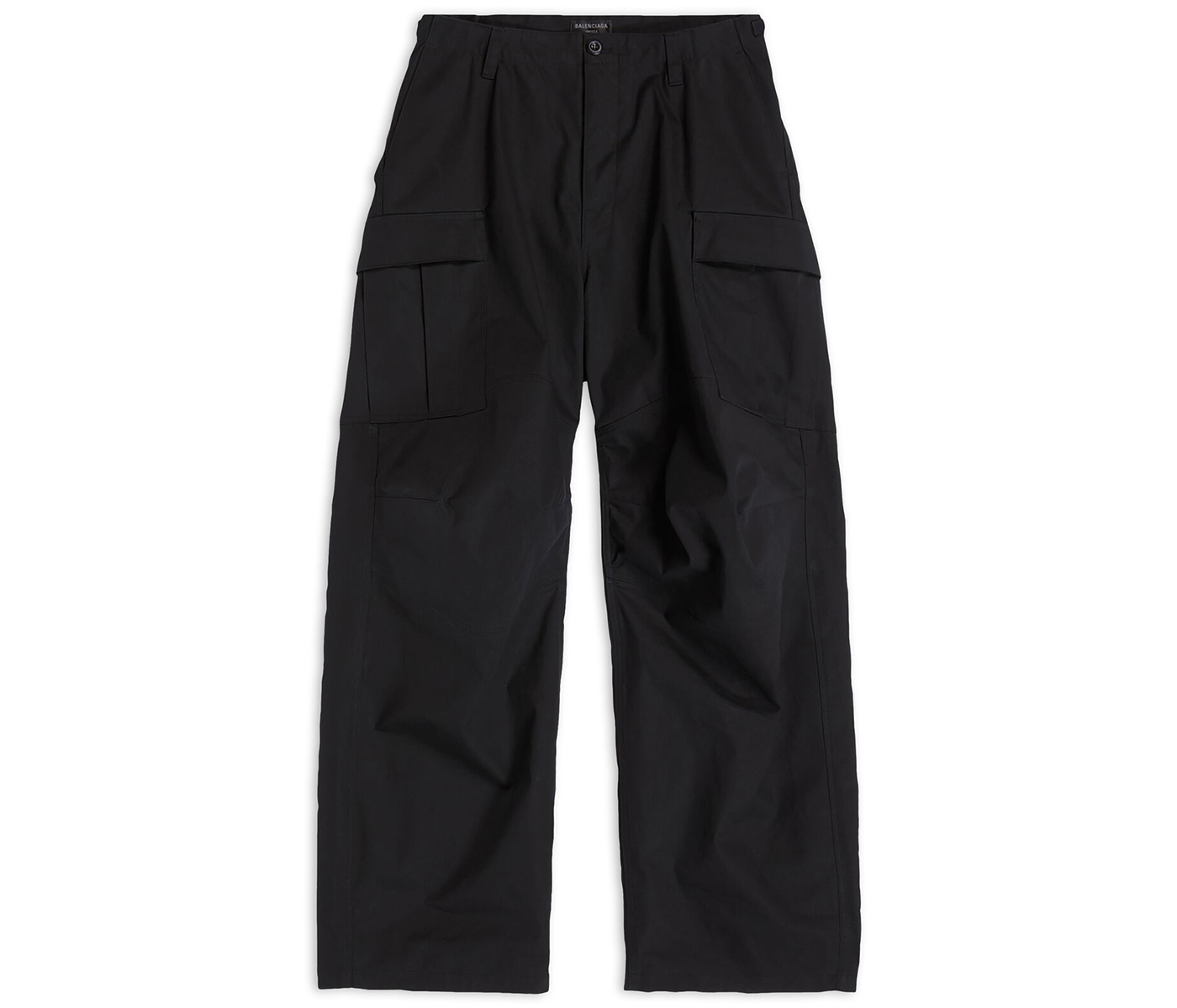 Balenciaga Black Denim Cargo Trousers Balenciaga