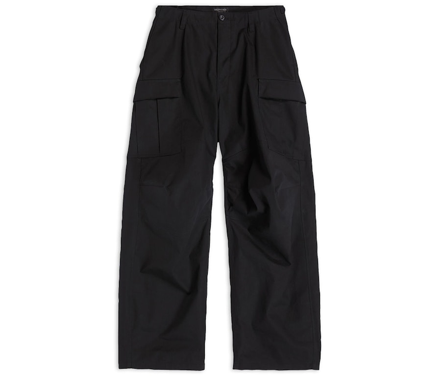 Pre-owned Balenciaga Kick Cargo Pants Black