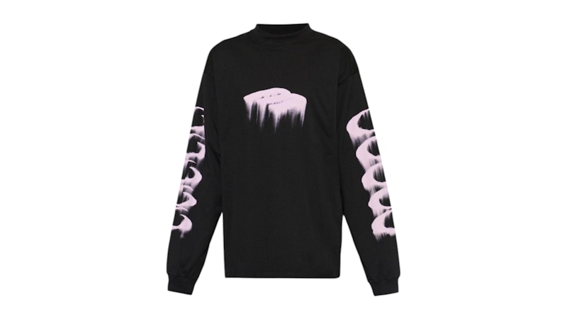 BALENCIAGA ロングTシャツ S Balenciaga L/S T-shirt Black Men's - SS26 - US