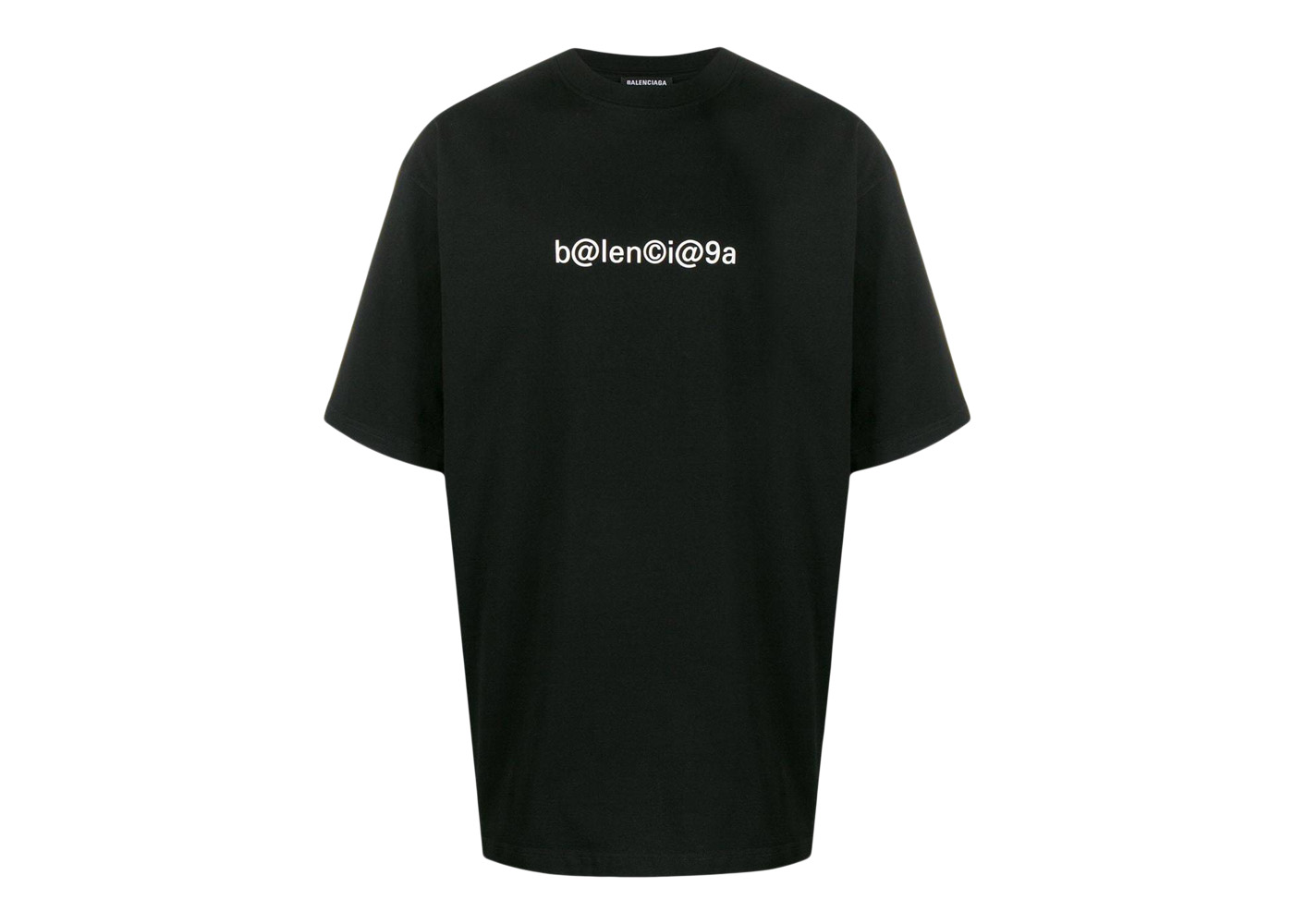 Balenciaga Large Fit Symbolic T-Shirt Black/White Men's - FW22 - US