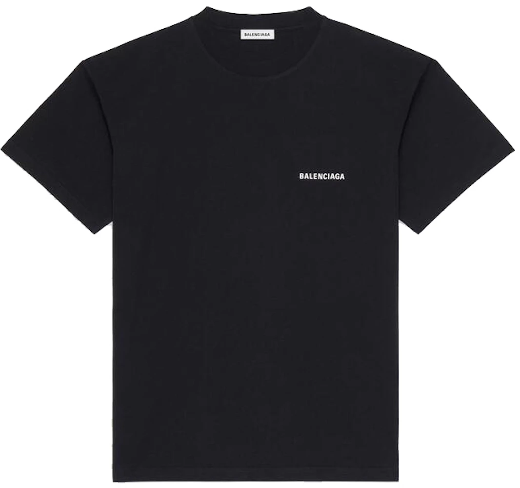 plukke Rykke Pebish Balenciaga Large Fit T-shirt Black - SS21 - US