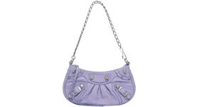 Balenciaga Le Cagole Mini Bag with Chain Lilac