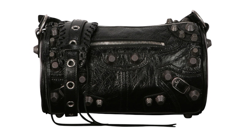 Balenciaga Le Cagole Cylinder Shoulder Bag Black - JP