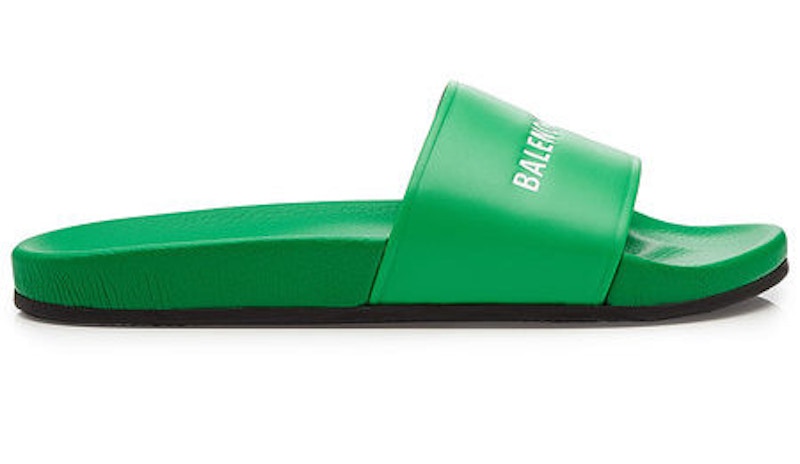 Green hot sale balenciaga slides