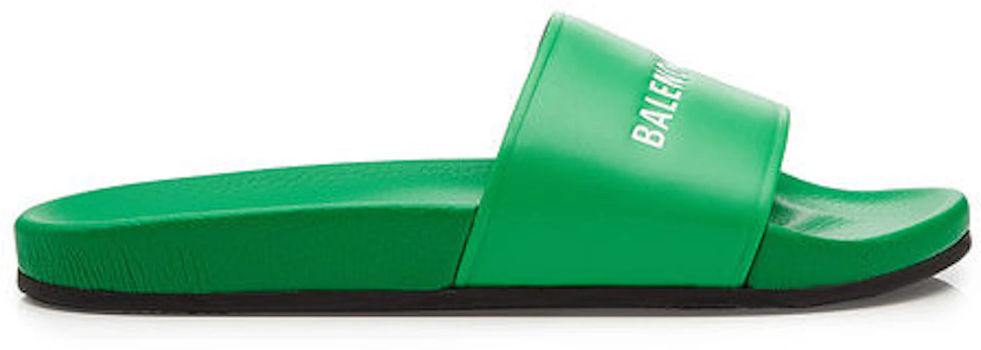 Balenciaga Leather Slides Green Men's - 506347WAL003775 - US