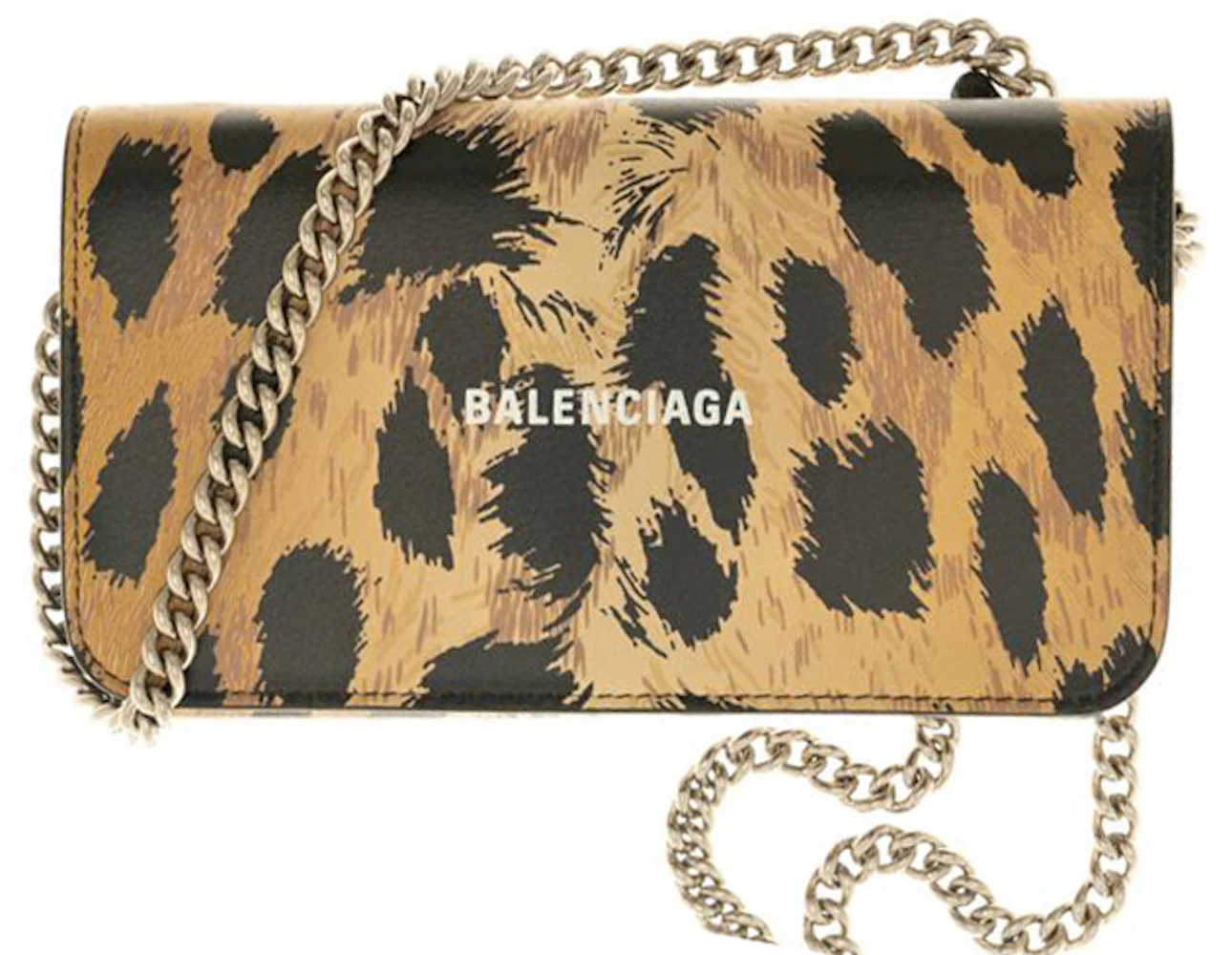 Leopard flap purse