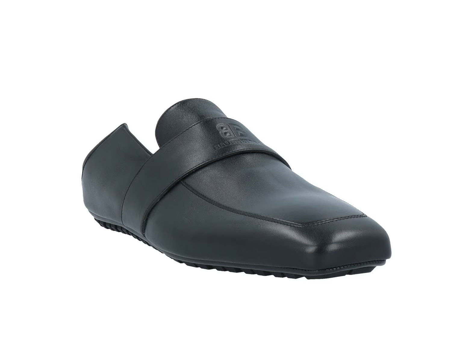 Balenciaga Slide Loafer Black Leather Men's - 636924WA72L1000 - US