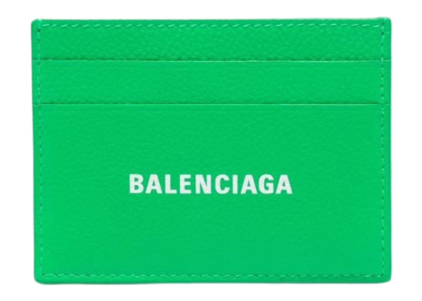 Balenciaga Logo (5 Slot) Card Case Green in Leather - JP