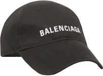 Balenciaga Logo Cap Black/White
