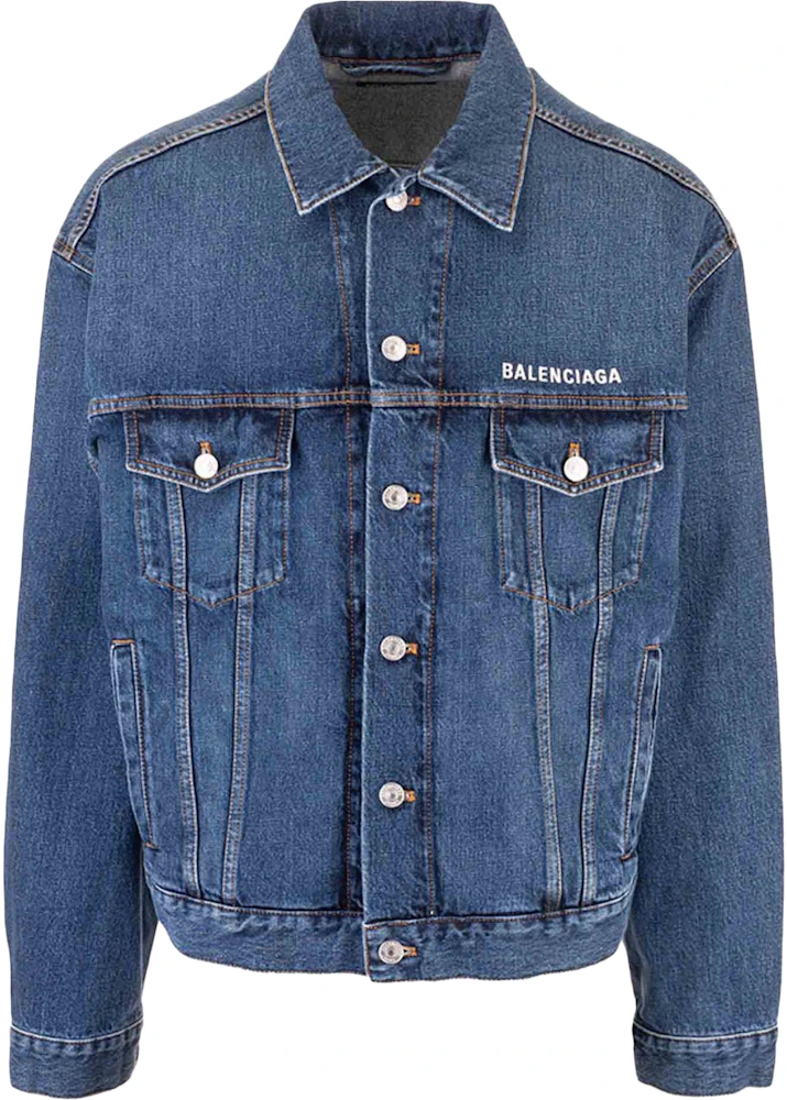 Balenciaga - Authenticated Jacket - Denim - Jeans Blue Plain for Women, Good Condition