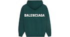 Balenciaga Logo Hoodie Green/White