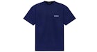 Balenciaga Logo Medium Fit T-Shirt Marine Blue